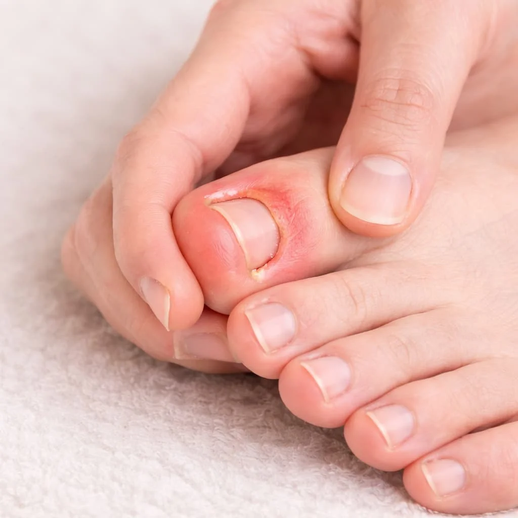 Ingrown toenail symptoms
